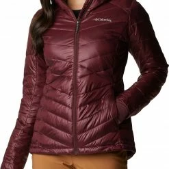 Coupon ✨ Columbia 👩 Women's Joy Peak Hooded Jacket Malbec 🥰