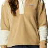 Wholesale 💯 Columbia 👩 Women's Benton Springs Crop Fleece Pullover Chalk/chalk Wolfscape 👍