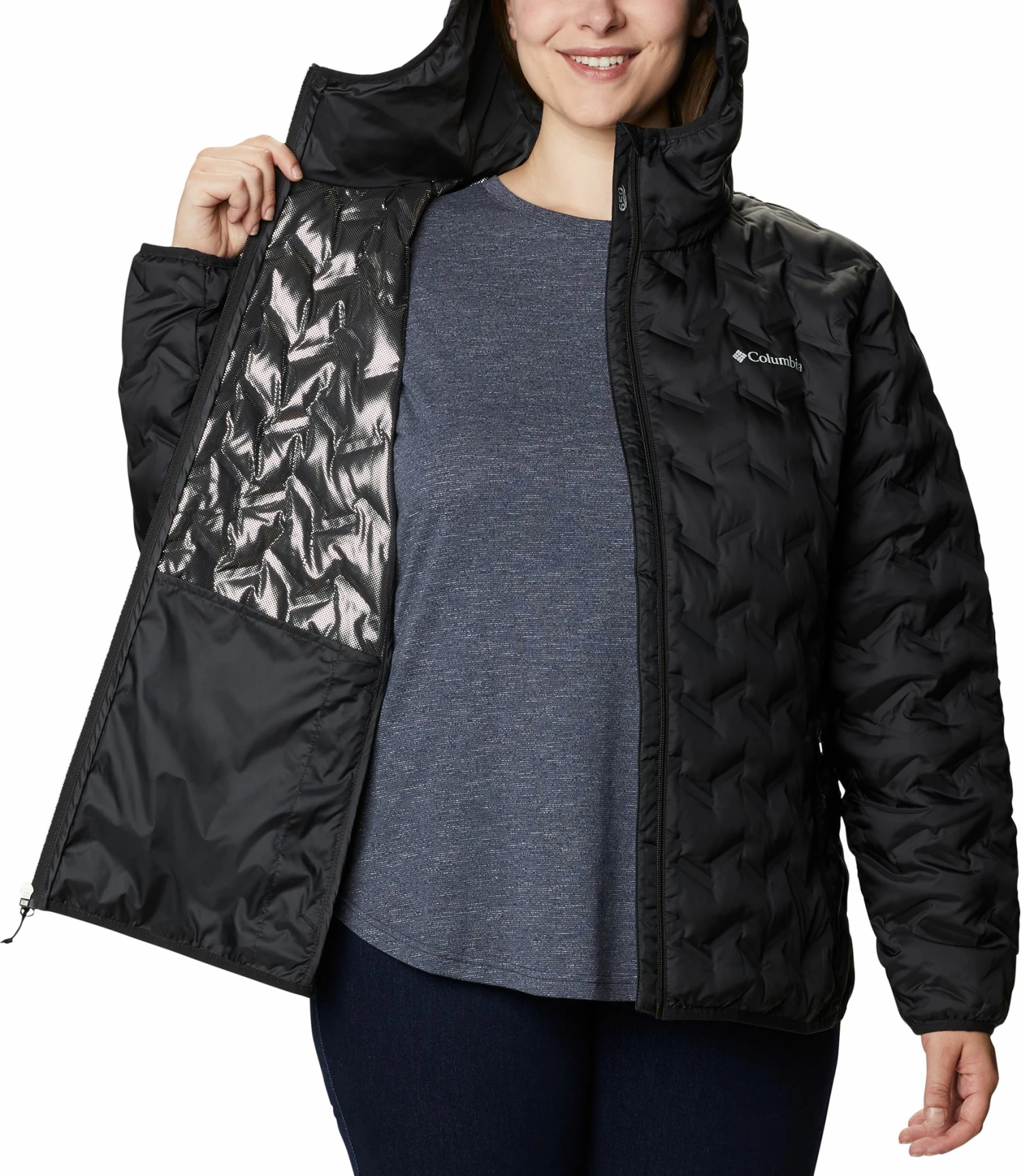 Top 10 โค๏ธ Columbia ๐ฉ Women's Delta Ridge Down Hooded Jacket Black โจ - Image 10