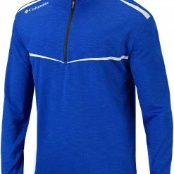 Deals 🔥 Columbia Men's Scorecard 1/4 Zip Golf Top Azul 👍