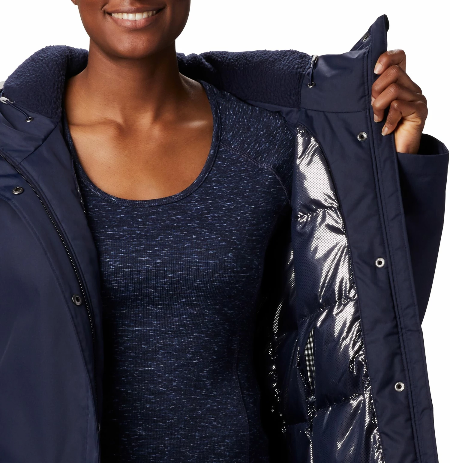 Cheap ๐ Columbia ๐ฉ Women's Suttle Mountain Long Insulated Jacket Dark Nocturnal ๐ฏ - Image 3