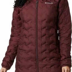 Wholesale 🔥 Columbia 👩 Women's Delta Ridge Long Down Jacket Malbec 😍