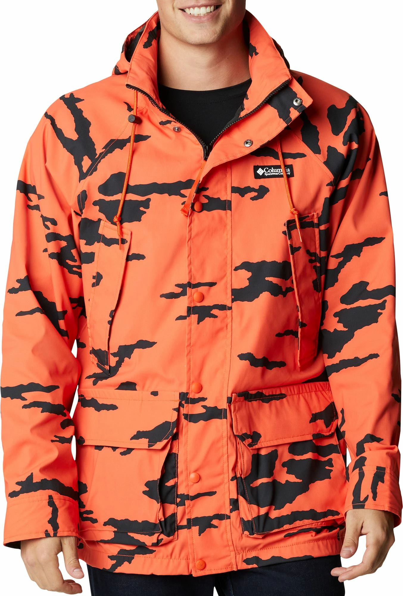 Hot Sale ๐ Columbia Men's Field ROC Decoy Rain Jacket Red Quartz Roc Field C Pr ๐