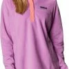 Promo ⭐ Columbia 👩 Women's Benton Springs ½ Snap Fleece Pullover Dark Nocturnal/plum 😉