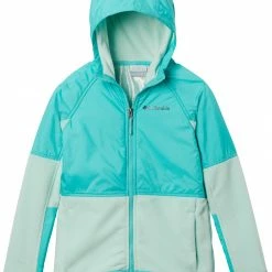 Best deal 💯 Columbia Boys' Basin Butte Fleece Full Zip Jacket Sea Ice/dolphin ❤️