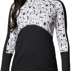 Budget ✔️ Columbia 👩 Women's Winter Power 1/4 Zip Knit Pullover Black/white Typo Print 😉