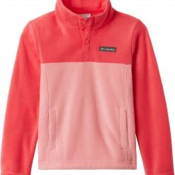 Cheap 🤩 Columbia Youth Steens Mountain 1/4 Snap Fleece Pull-Over For 👧 Girls' Sea Ice/dolphin 😀