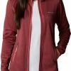 Cheap 🔔 Columbia 👩 Women's Park View Grid Full Zip Fleece Jacket Bright Geranium Heather ✨
