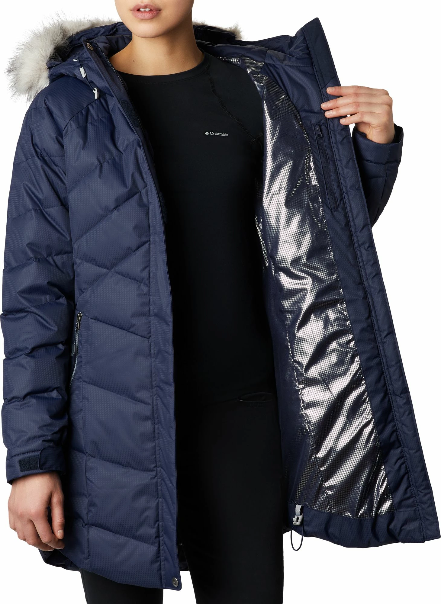 Brand new ๐คฉ Columbia ๐ฉ Women's Lay D Down II Mid Insulated Jacket Dark Nocturnal ๐ - Image 4