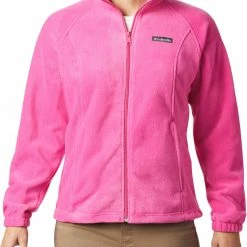 Promo 🌟 Columbia 👩 Women's Tested Tough In Pink Benton Springs Full Zip Jacket Pink Ice 🌟