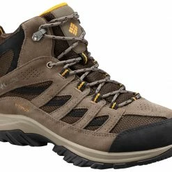 Best Pirce 🤩 Columbia Men's Crestwood Mid Waterproof Hiking 🥾 Boots Cordovan/squash 🔥
