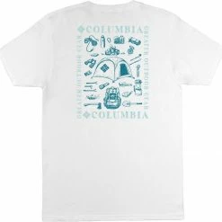 Brand new 🛒 Columbia Mens' Visor T-Shirt White 🎁