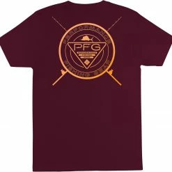 Outlet ⭐ Columbia Men's Slane Short Sleeve T-Shirt Rich Wine 👍