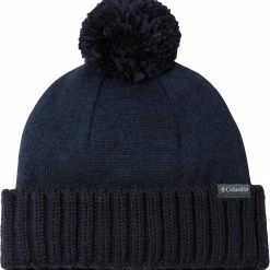 Promo 🔥 Columbia Sweater Weather Pom Beanie For 👩 Women Black Heather 🔔