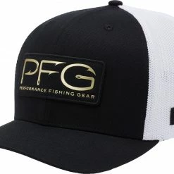 Cheap โ Columbia PFG Mesh Ball Cap XXL For Men Black/pfg Hooks Patch โจ
