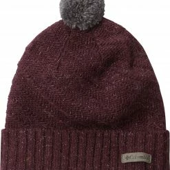 Best Pirce 🛒 Columbia Men's Mighty Lite Beanie Black Cherry Heather 🎉
