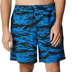 Coupon 🧨 Columbia Men's Super Backcast Water Shorts Fossil Katuna Vibes Print 🔔