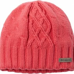 Discount 😉 Columbia Youth Cabled Cutie II Beanie For 👧 Girls' Blush Pink 💯