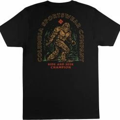 Hot Sale ⭐ Columbia Men's Caliberg Graphic Short Sleeve T-Shirt Black ✨