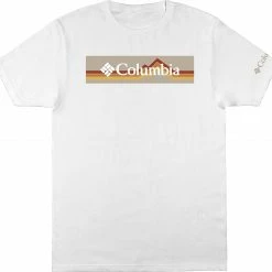 Best Sale 🔔 Columbia Men's Stripe Box Fill T-Shirt White 🥰