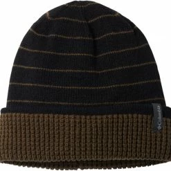 Top 10 ✔️ Columbia Men's City Trek Reversible Beanie Black Stripe/olive Green ⭐