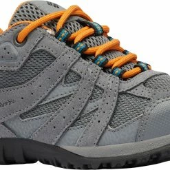 Wholesale 👏 Columbia Youth Redmond Waterproof Hiking 👟 Shoes For 👧 Girls' Black/flame 👏