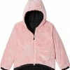 Discount 🥰 Columbia 👧 Girls' Big Fir Reversible Jacket Black/pink Orchid 🤩