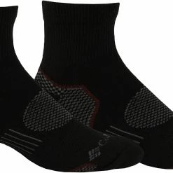Best reviews of 🧨 Columbia Men's Balance Point Quarter 🧦 Socks 2-pack Black ✨