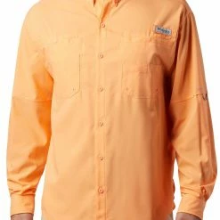 Buy ✨ Columbia Men's Tamiami II Long Sleeve 👚 Shirt Laser Lemon ❤️