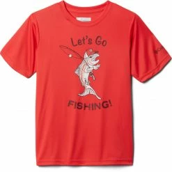 Wholesale ✨ Columbia Toddler PFG Terminal Tackle Short Sleeve 👕 Shirt For Boys' Cool Grey/black 🥰