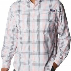 Top 10 👏 Columbia Men's PFG Super Tamiami Long Sleeve 👕 Shirt Metal Gingham 😉