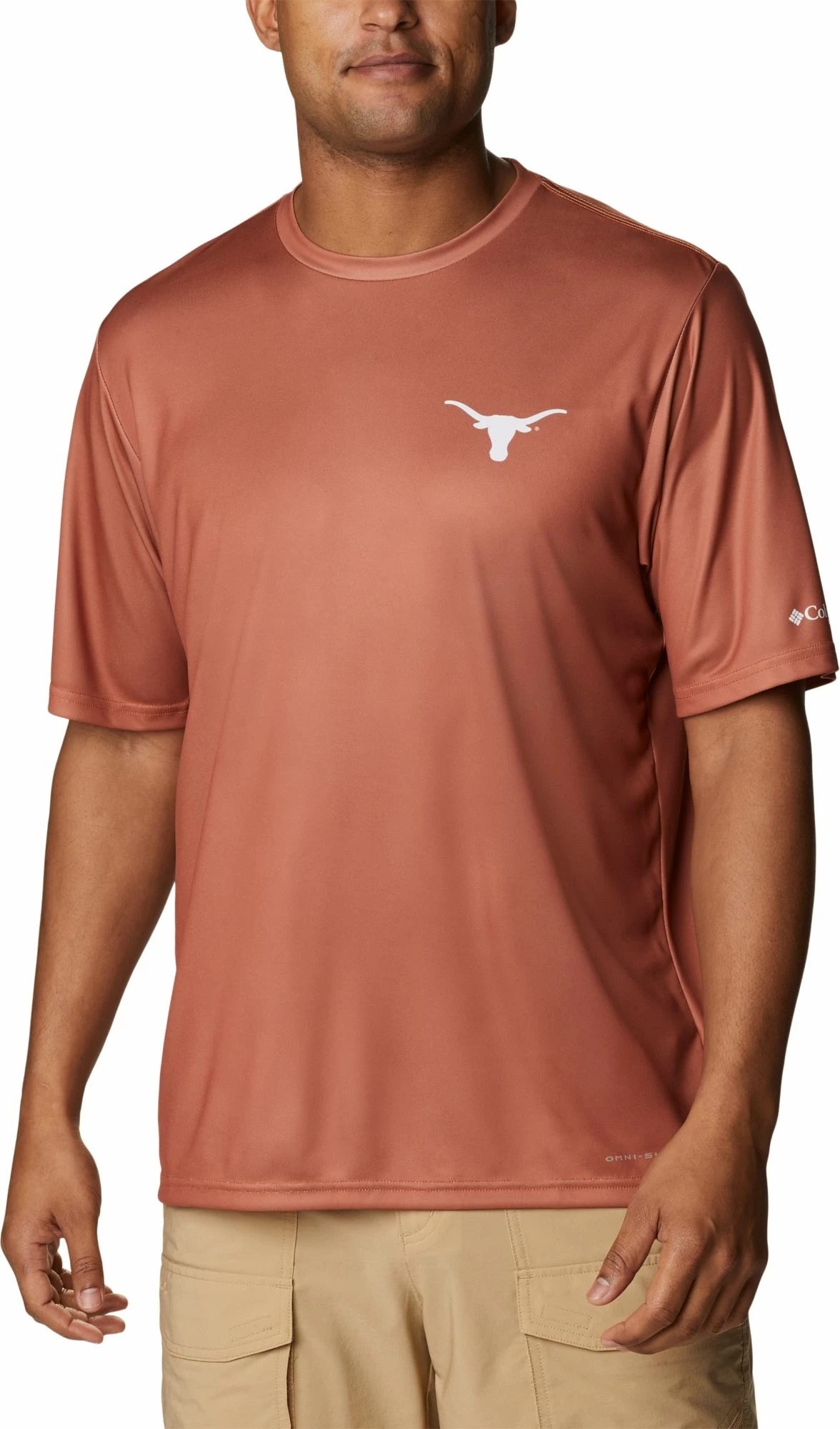 Deals ๐งจ Columbia Men's Texas Longhorns Orange Terminal Tackle ๐ Shirt ๐