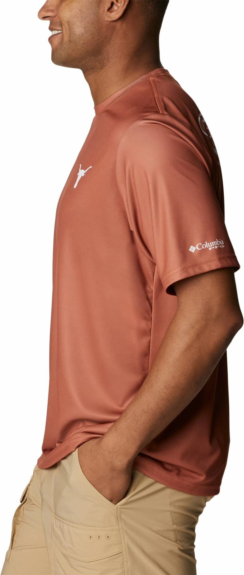 Deals ๐งจ Columbia Men's Texas Longhorns Orange Terminal Tackle ๐ Shirt ๐ - Image 3