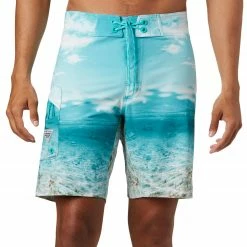 Cheap 🔔 Columbia Men's PFG Offshore II Board Shorts Bright Aqua Inshore 👏