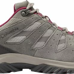 New โ๏ธ Columbia ๐ฉ Women's Redmond III Waterproof Hiking ๐ Shoes Titanium/red/black ๐งจ