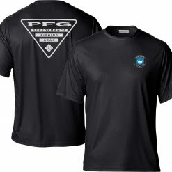 New ⌛ Columbia Charlotte FC Black Terminal Tackle Sleeve T-Shirt For Men 🥰