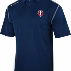 Top 10 👍 Columbia Men's Minnesota Twins Navy Shotgun Polo 😍