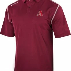 Top 10 🤩 Columbia Men's Arizona Diamondbacks Red Shotgun Polo ❤️