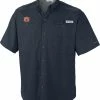 Promo 🌟 Columbia Men's Auburn Tigers Blue Tamiami Performance 👚 Shirt 🥰