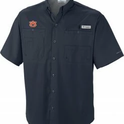 Promo 🌟 Columbia Men's Auburn Tigers Blue Tamiami Performance 👚 Shirt 🥰