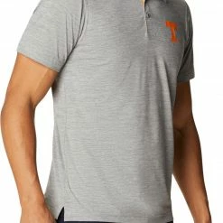 Promo ❤️ Columbia Men's Tennessee Volunteers Grey Tech Trail Polo 👏