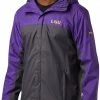 Flash Sale 🔔 Columbia Men's LSU Tigers Purple/Grey Glennaker Storm Jacket 🎉