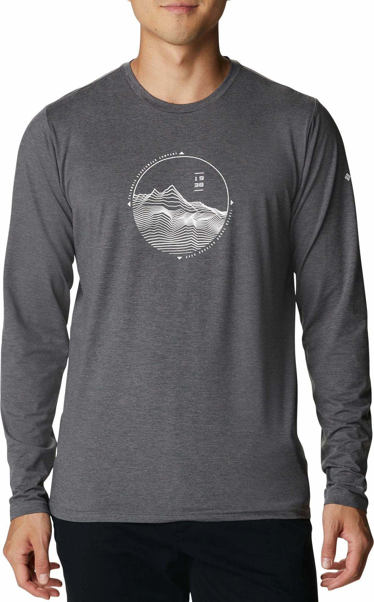 Cheap ๐ Columbia Men's Tech Trail Graphic Long Sleeve ๐ Shirt Sky Blue Hther/cntr Grphc ๐ฅฐ