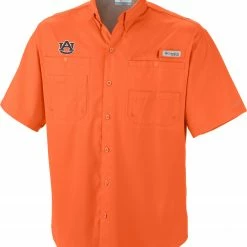 Hot Sale 😍 Columbia Men's Auburn Tigers Orange Tamiami Performance 👚 Shirt 🛒