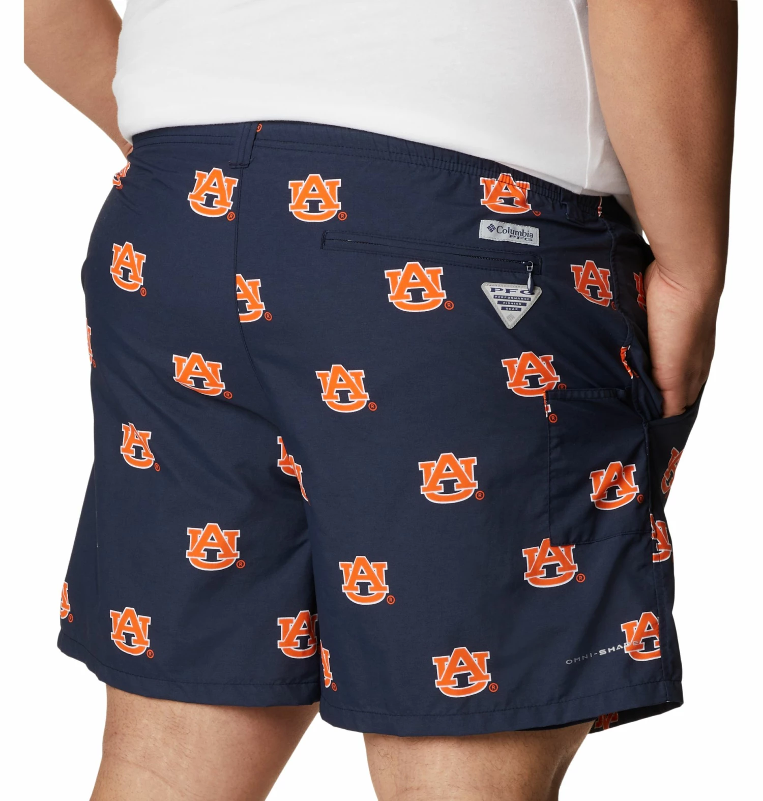 Brand new 🌟 Columbia Men's Auburn Tigers Navy Backcast Performance Shorts 🎁 - Image 2