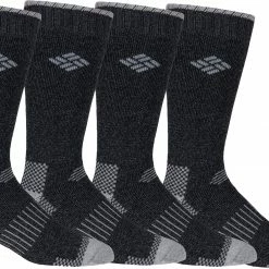 Best reviews of 😍 Columbia Men's Moisture Control Crew Sock - 4 Pack Black/black ❤️
