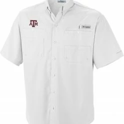 Coupon 👍 Columbia Men's Texas A&M Aggies White Tamiami Performance 👚 Shirt ⭐
