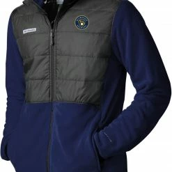 Cheap 🔔 Columbia Men's Milwaukee Brewers Navy Full-Zip Fleece Jacket ✨
