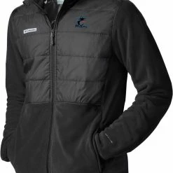 Cheapest 👏 Columbia Men's Miami Marlins Black Full-Zip Fleece Jacket 🎉