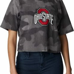 Top 10 🤩 Columbia 👩 Women's Ohio State Buckeyes Gray Park Box 👕 Shirt ⭐